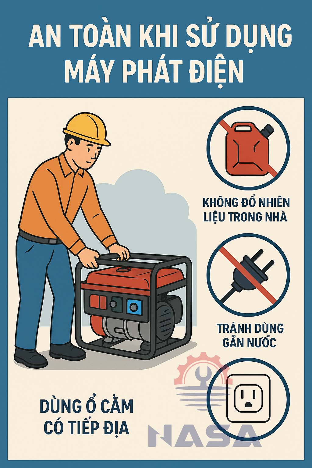 an toàn khi sử dụng máy phát điện
