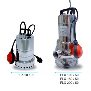MÁY BƠM CHÌM NƯỚC THẢI FLX 200/50 T